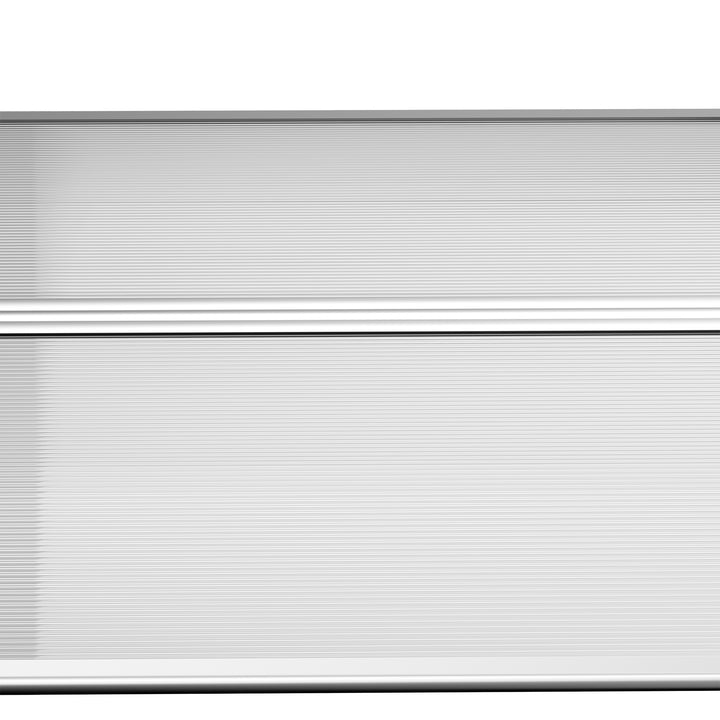 Dørmarkise, beskyttelse mod regn, vind og hagl, polycarbonat, aluminiumsforbindelsesstænger, 200 x 96 x 27 cm, sort