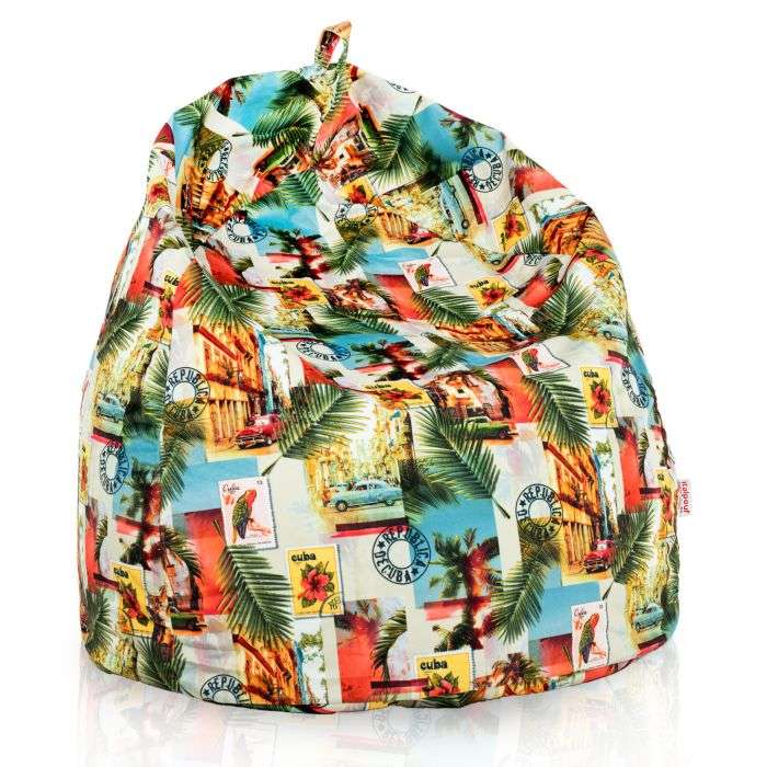 Large Bean Bag Chair XL - Premium Printed Fabric