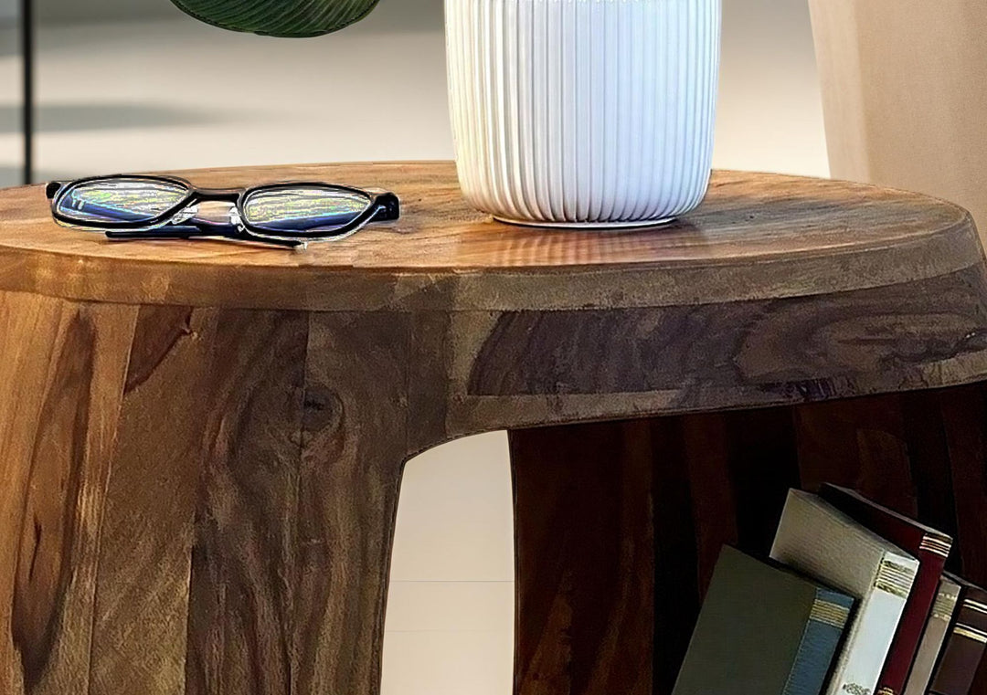 Sidebord 50x45x40 cm massivt sheeshamtræ