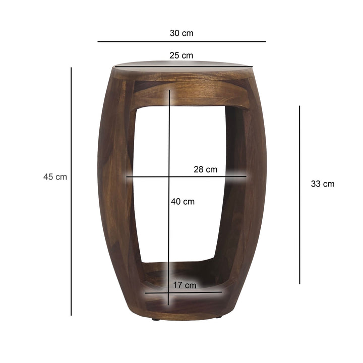 Sidebord 30x30x45 cm massivt sheeshamtræ