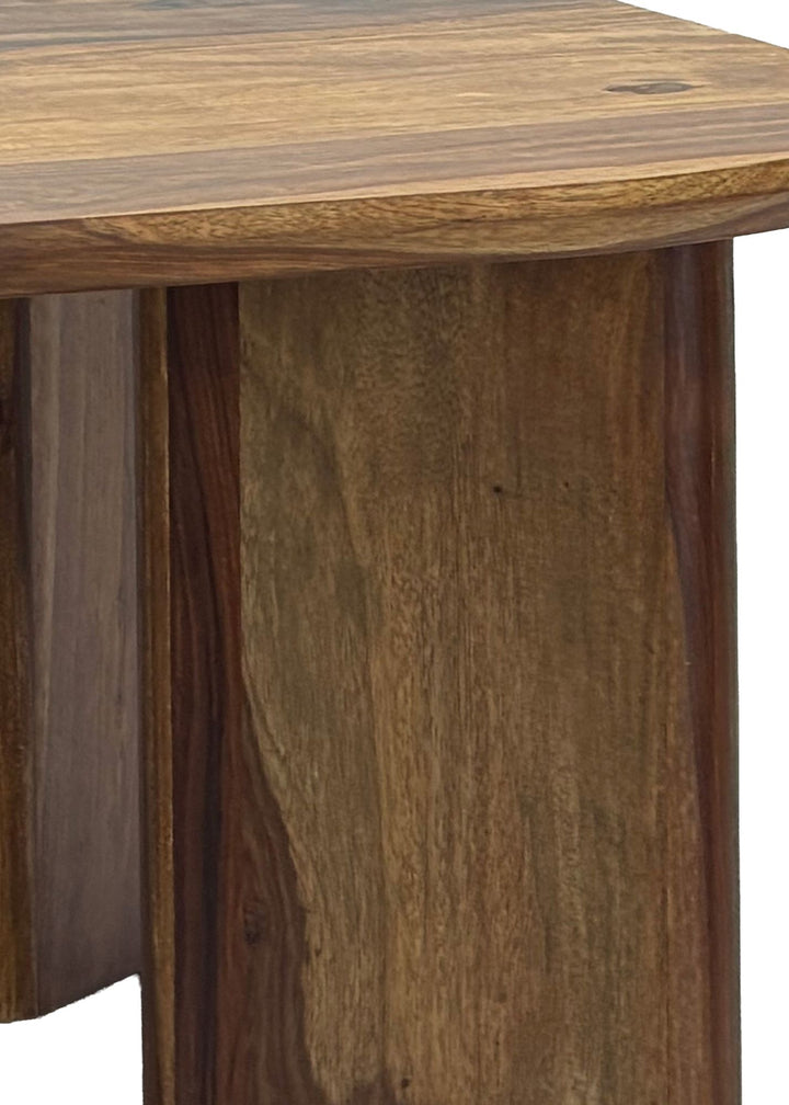 Sofabord 60x60x32 cm massivt sheeshamtræ