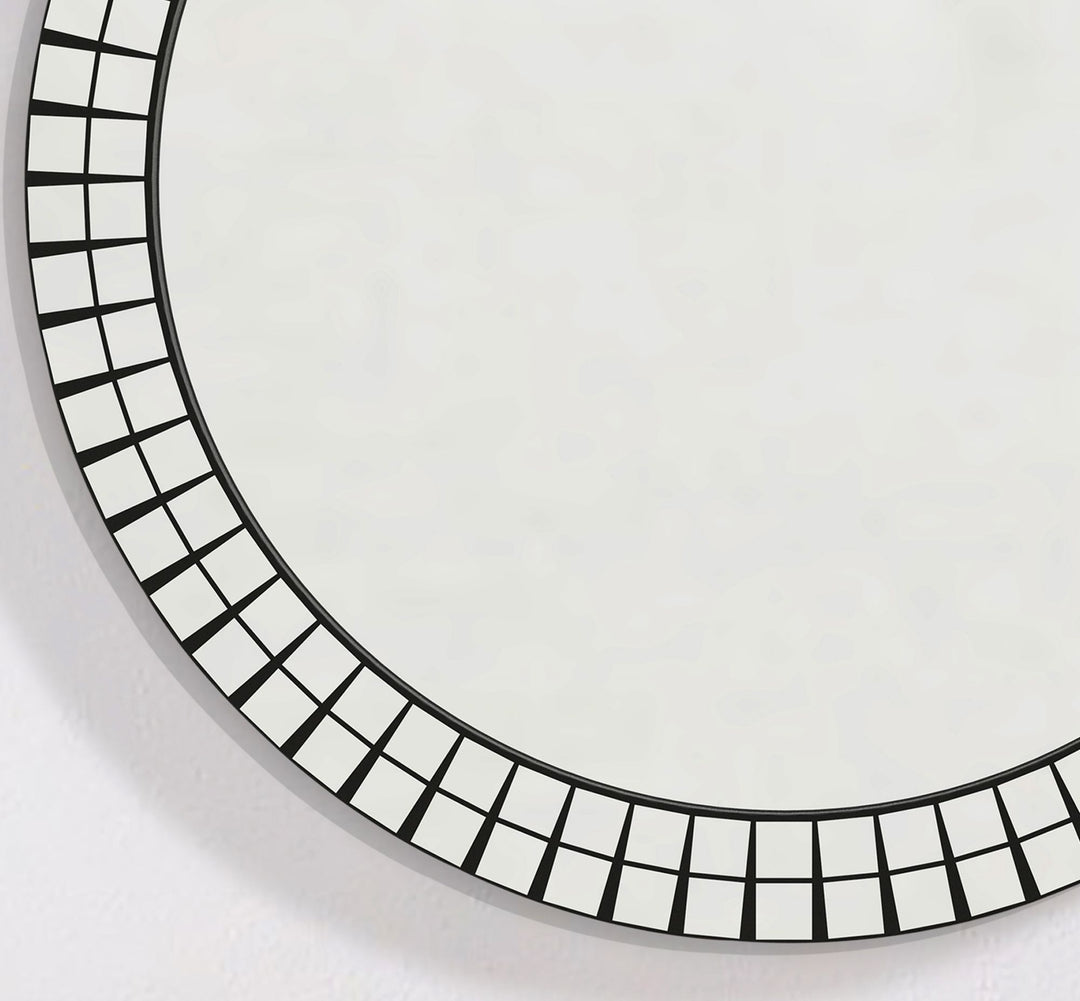 Vægspejl rundt 60cm - Art Deco spejl - vægspejl, diameter: 60 cm