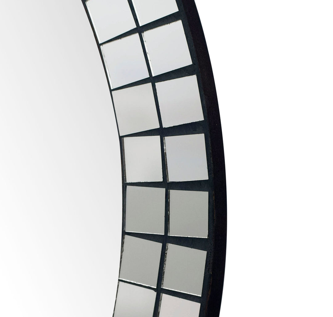 Vægspejl rundt 60cm - Art Deco spejl - vægspejl, diameter: 60 cm