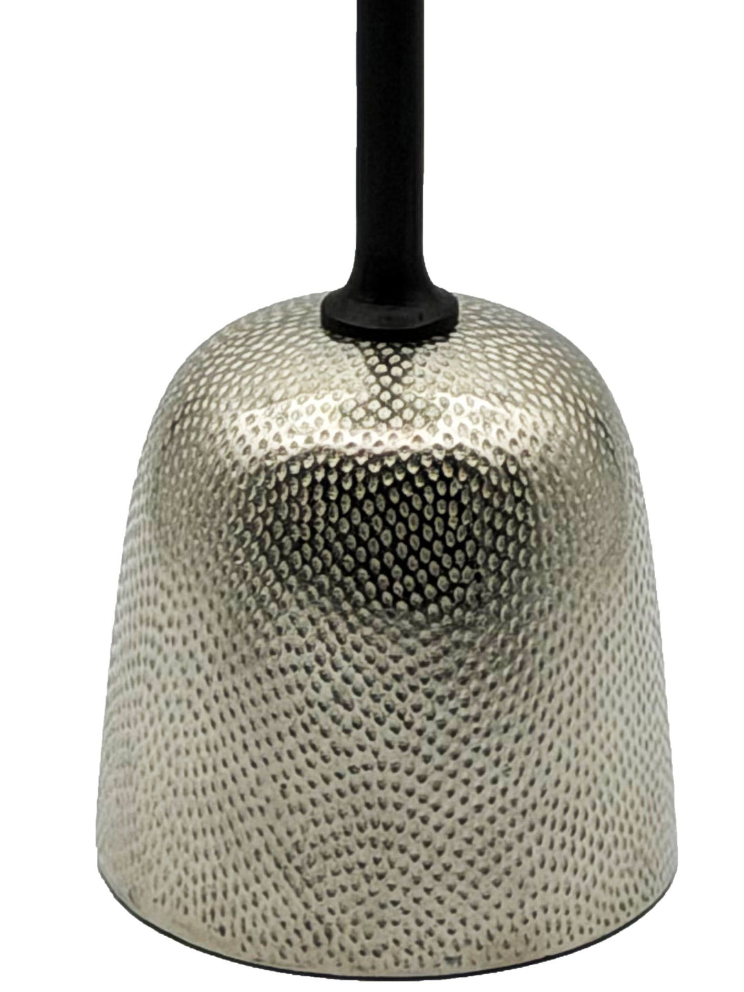 Sidebord aluminium 29cm - lille rundt sidebord lavet af sølvmetal, håndlavet
