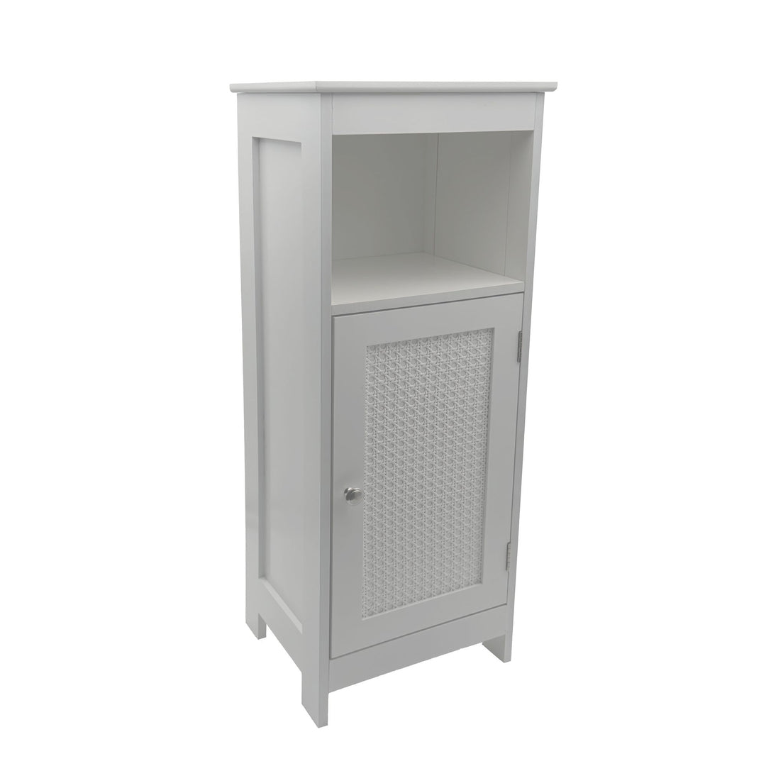 Stående reol hvid 80cm - Niche reol dør & hylde wienerflet