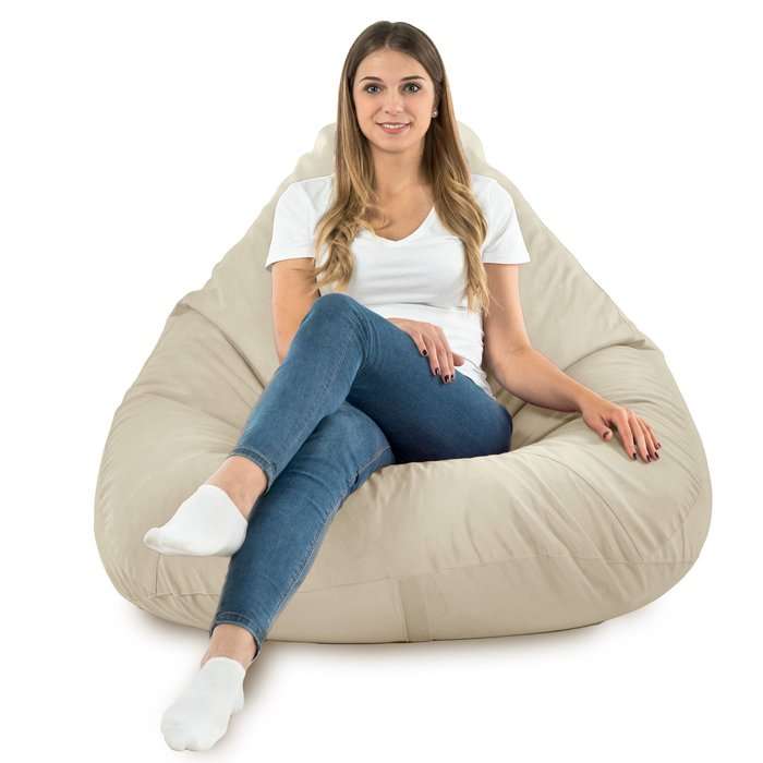 Drop XXL Highback Bean Bag Chair - Soft Velvet