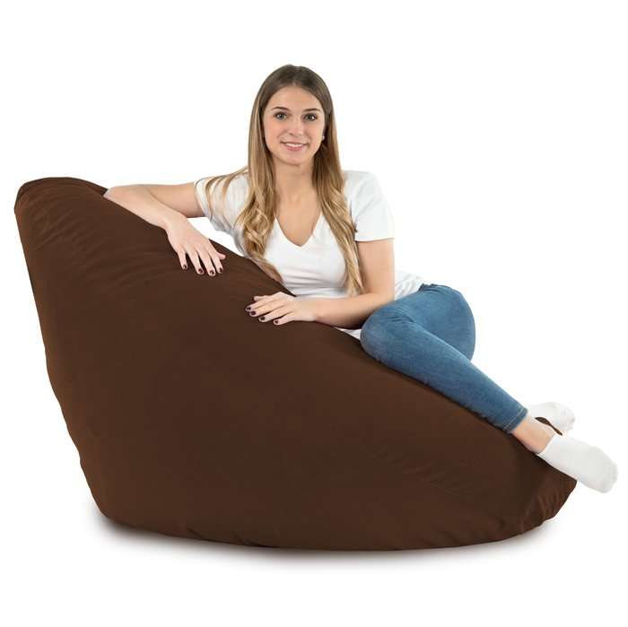 Drop XXL Highback Bean Bag Chair - Soft Velvet
