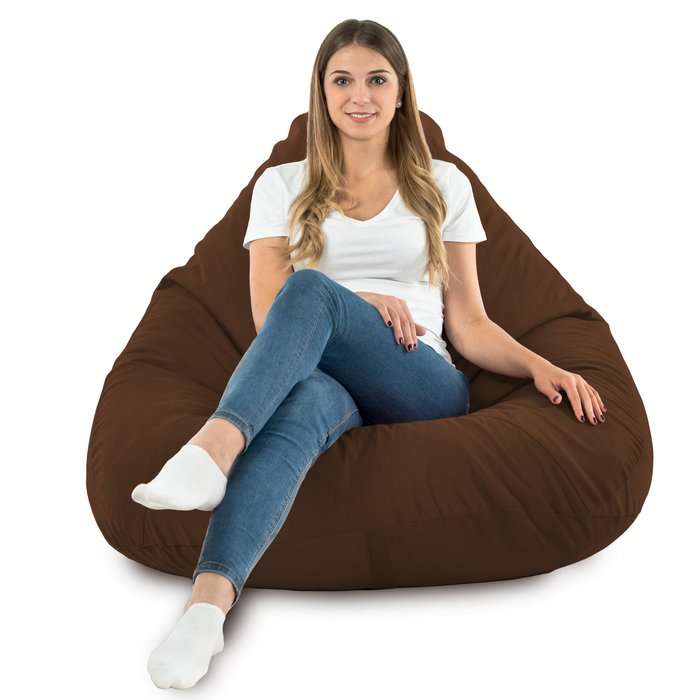 Drop XXL Highback Bean Bag Chair - Soft Velvet