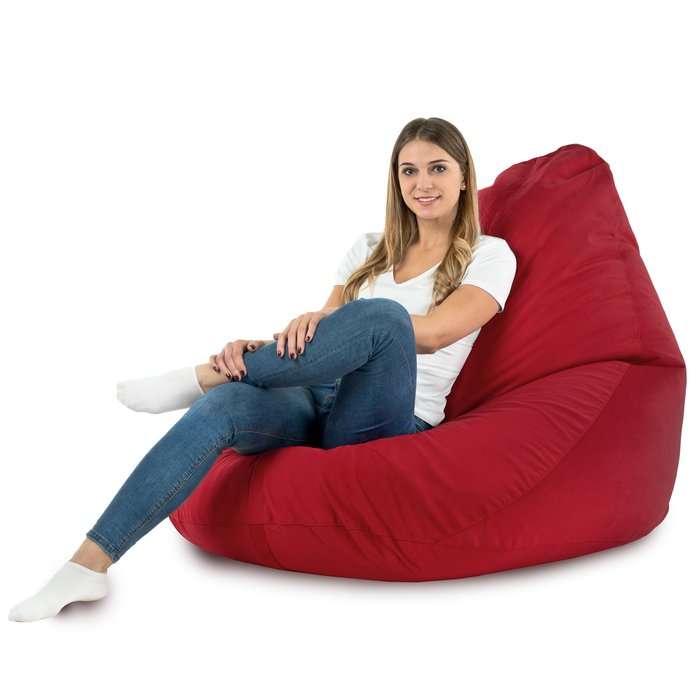 Drop XXL Highback Bean Bag Chair - Soft Velvet