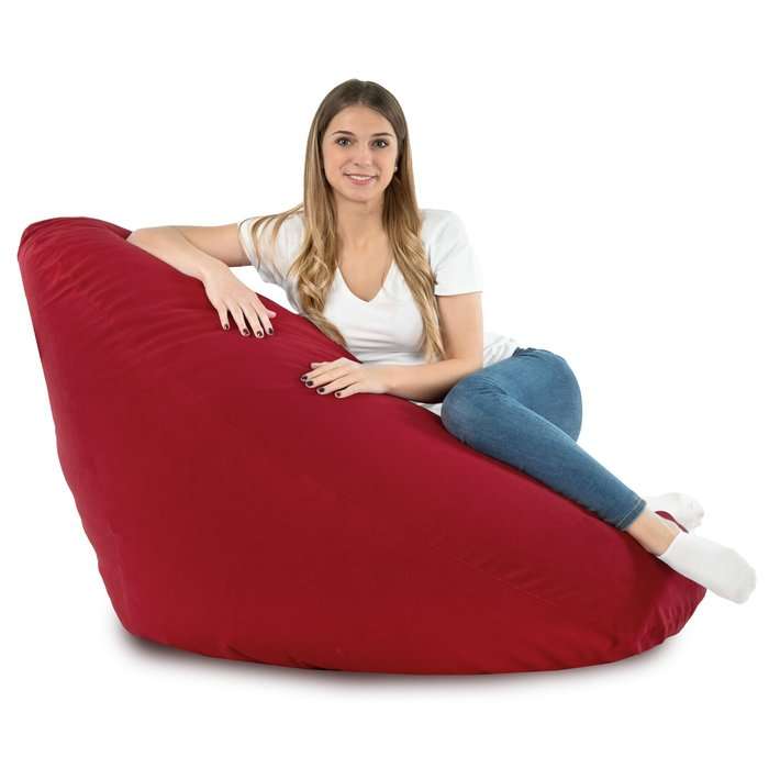 Drop XXL Highback Bean Bag Chair - Soft Velvet