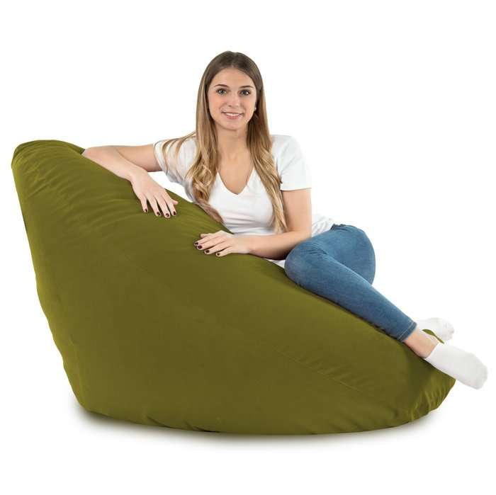 Drop XXL Highback Bean Bag Chair - Soft Velvet
