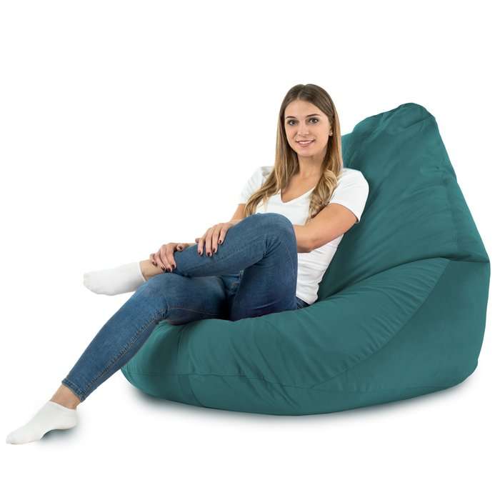 Drop XXL Highback Bean Bag Chair - Soft Velvet