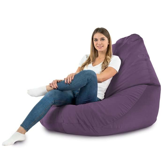Drop XXL Highback Bean Bag Chair - Soft Velvet
