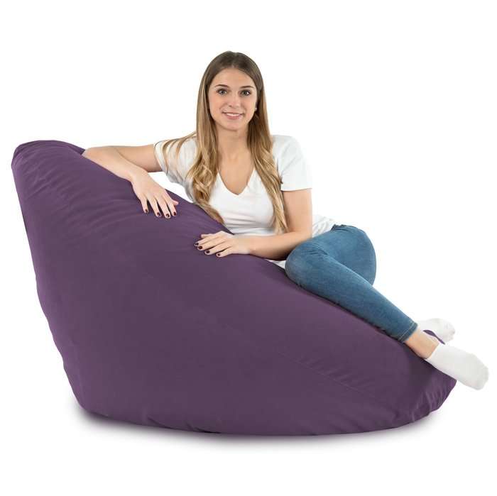 Drop XXL Highback Bean Bag Chair - Soft Velvet