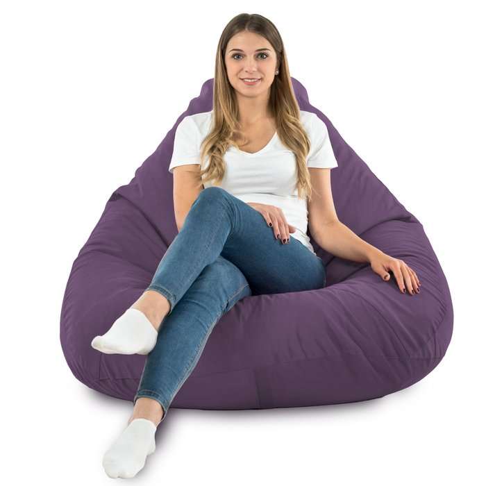 Drop XXL Highback Bean Bag Chair - Soft Velvet