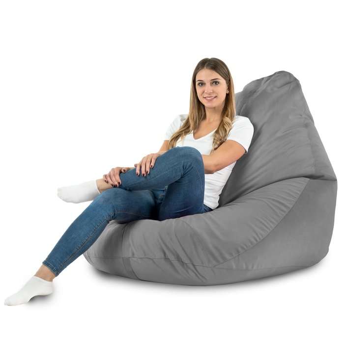 Drop XXL Highback Bean Bag Chair - Soft Velvet