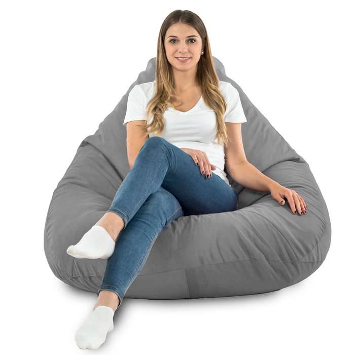 Drop XXL Highback Bean Bag Chair - Soft Velvet