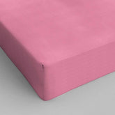 Stræklagen i bomuld pink 200 x 220