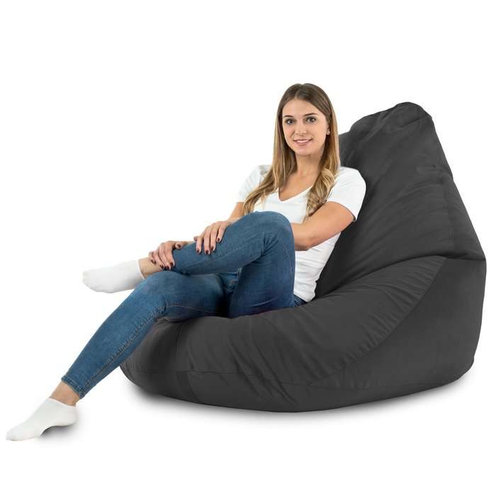 Drop XXL Highback Bean Bag Chair - Soft Velvet