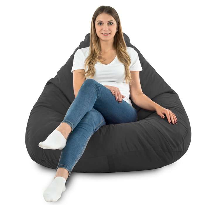 Drop XXL Highback Bean Bag Chair - Soft Velvet