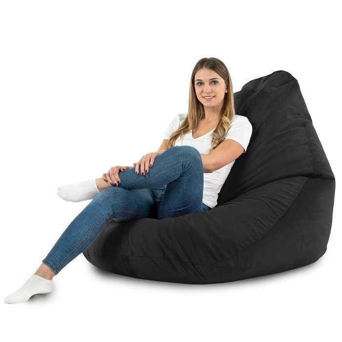 Drop XXL Highback Bean Bag Chair - Soft Velvet