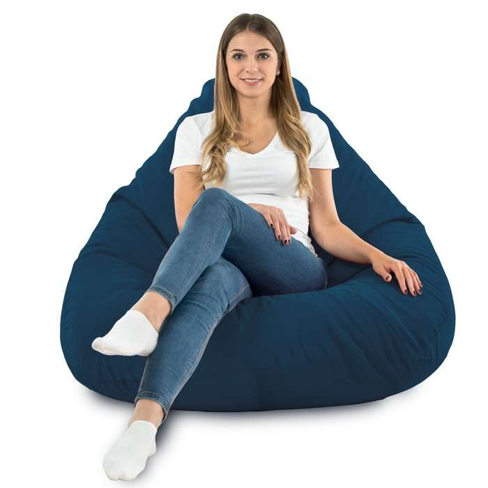 Drop XXL Highback Bean Bag Chair - Soft Velvet