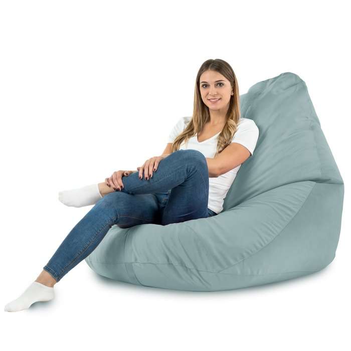 Drop XXL Highback Bean Bag Chair - Soft Velvet
