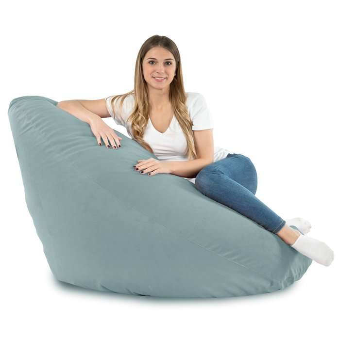 Drop XXL Highback Bean Bag Chair - Soft Velvet
