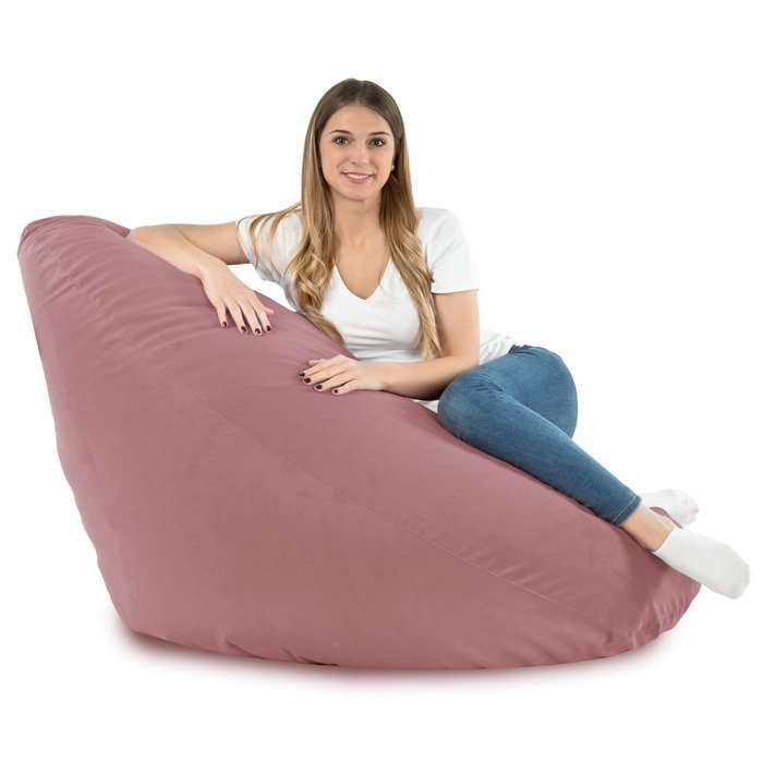 Drop XXL Highback Bean Bag Chair - Soft Velvet