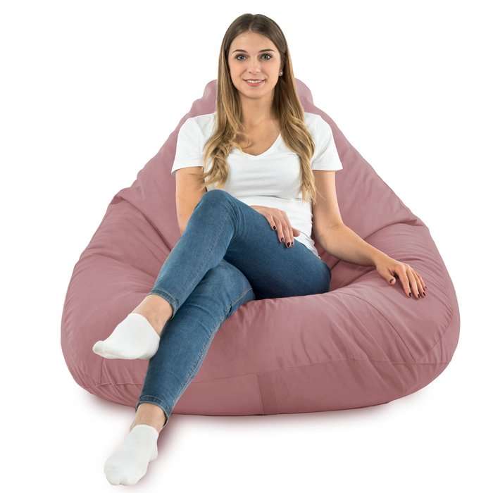 Drop XXL Highback Bean Bag Chair - Soft Velvet