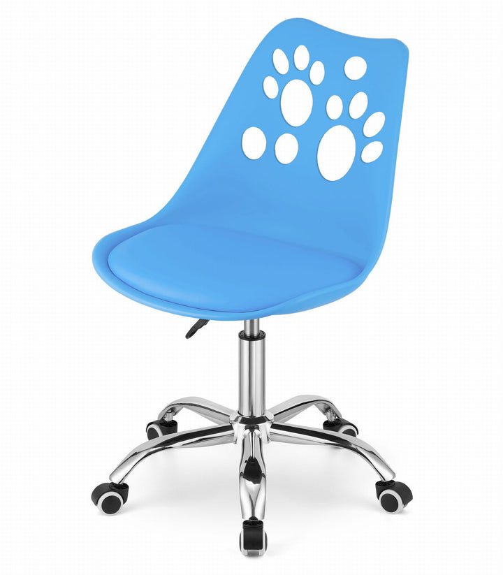 OSKAR PRINT kontorstol – ergonomisk komfort i moderne blå