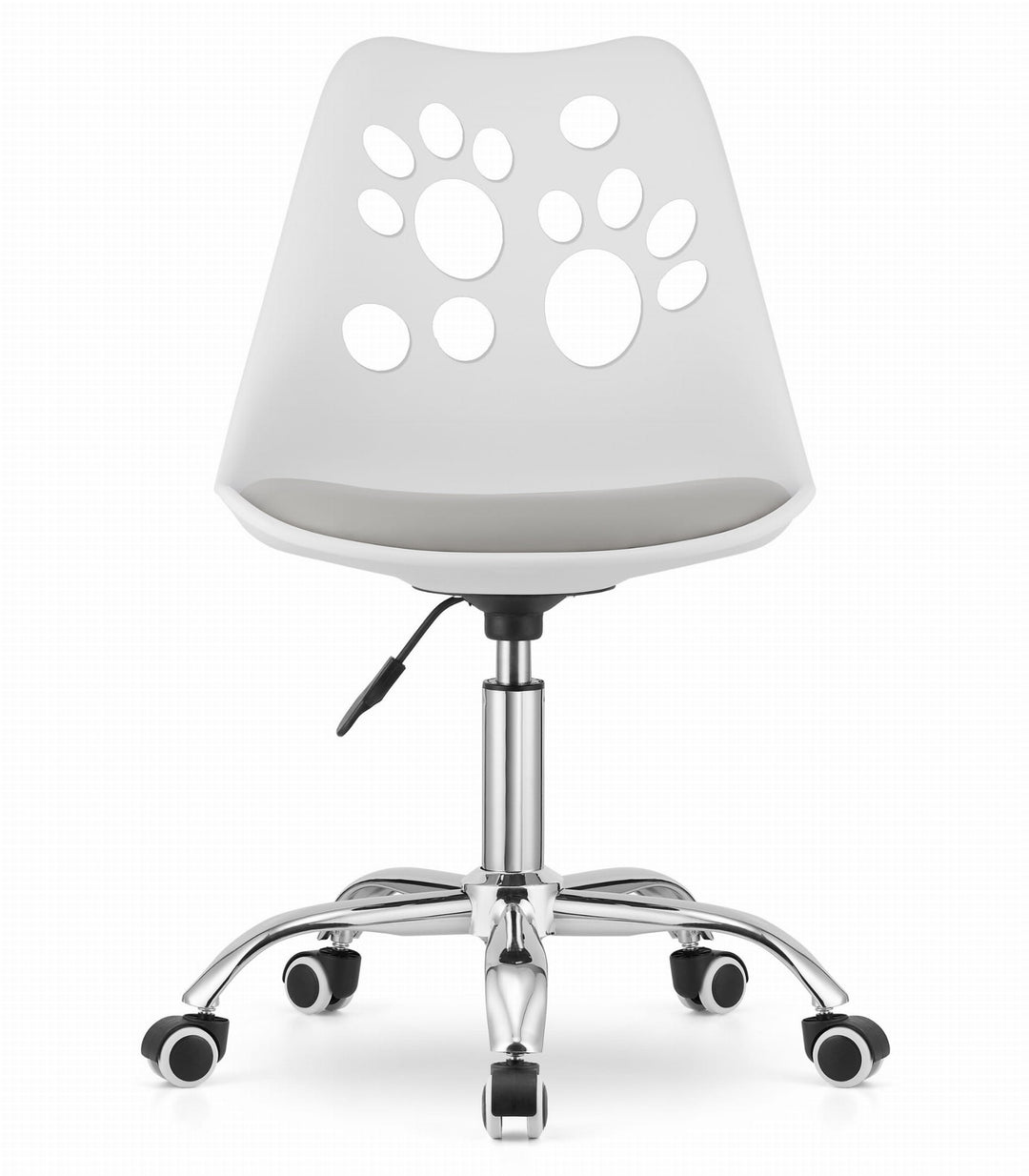 OSKAR PRINT kontorstol – ergonomisk design i stilfuld hvid/grå