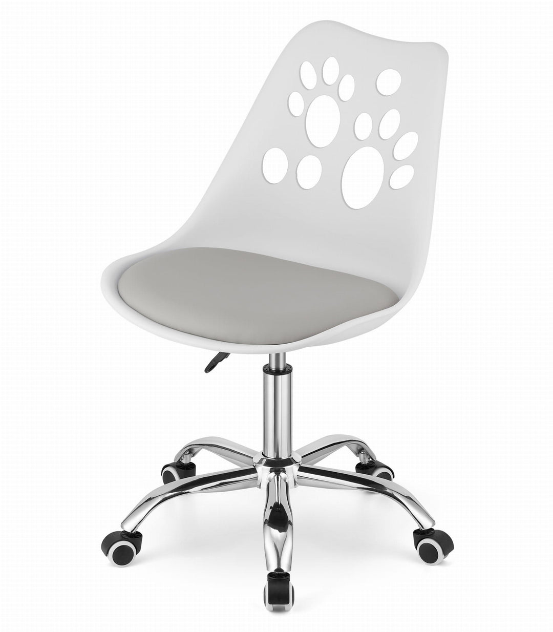 OSKAR PRINT kontorstol – ergonomisk design i stilfuld hvid/grå