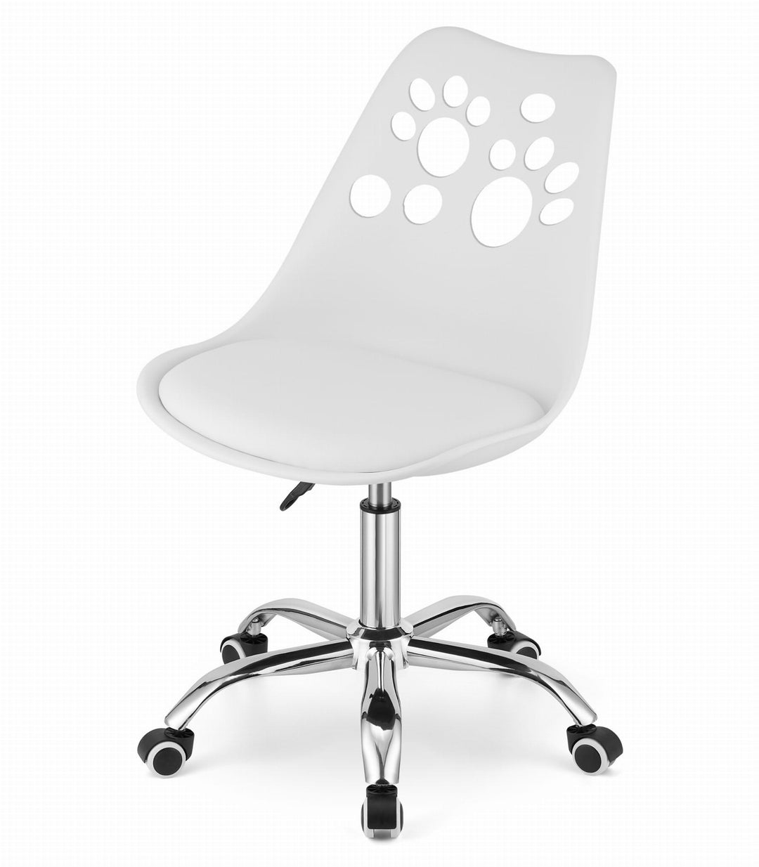OSKAR PRINT kontorstol – minimalistisk design og ergonomisk komfort (hvid)