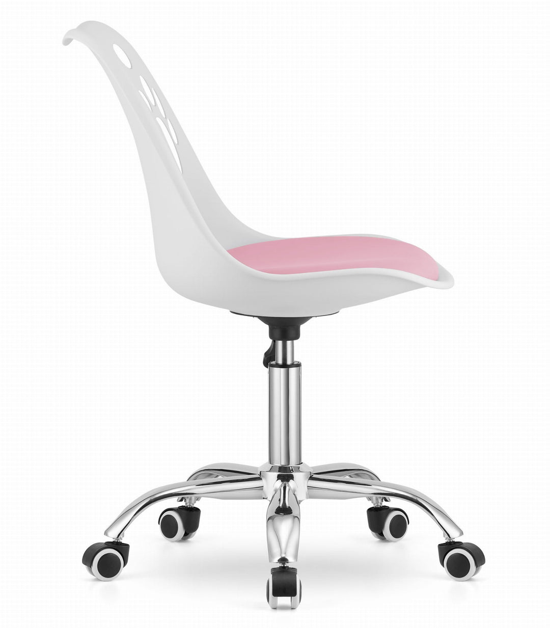 OSKAR PRINT kontorstol – ergonomisk komfort i hvid/pink design