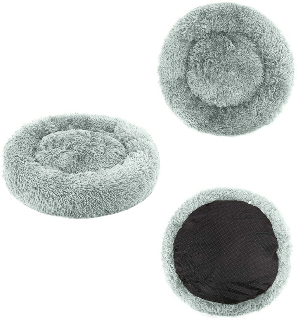 Plys seng S 40cm - lysegrå