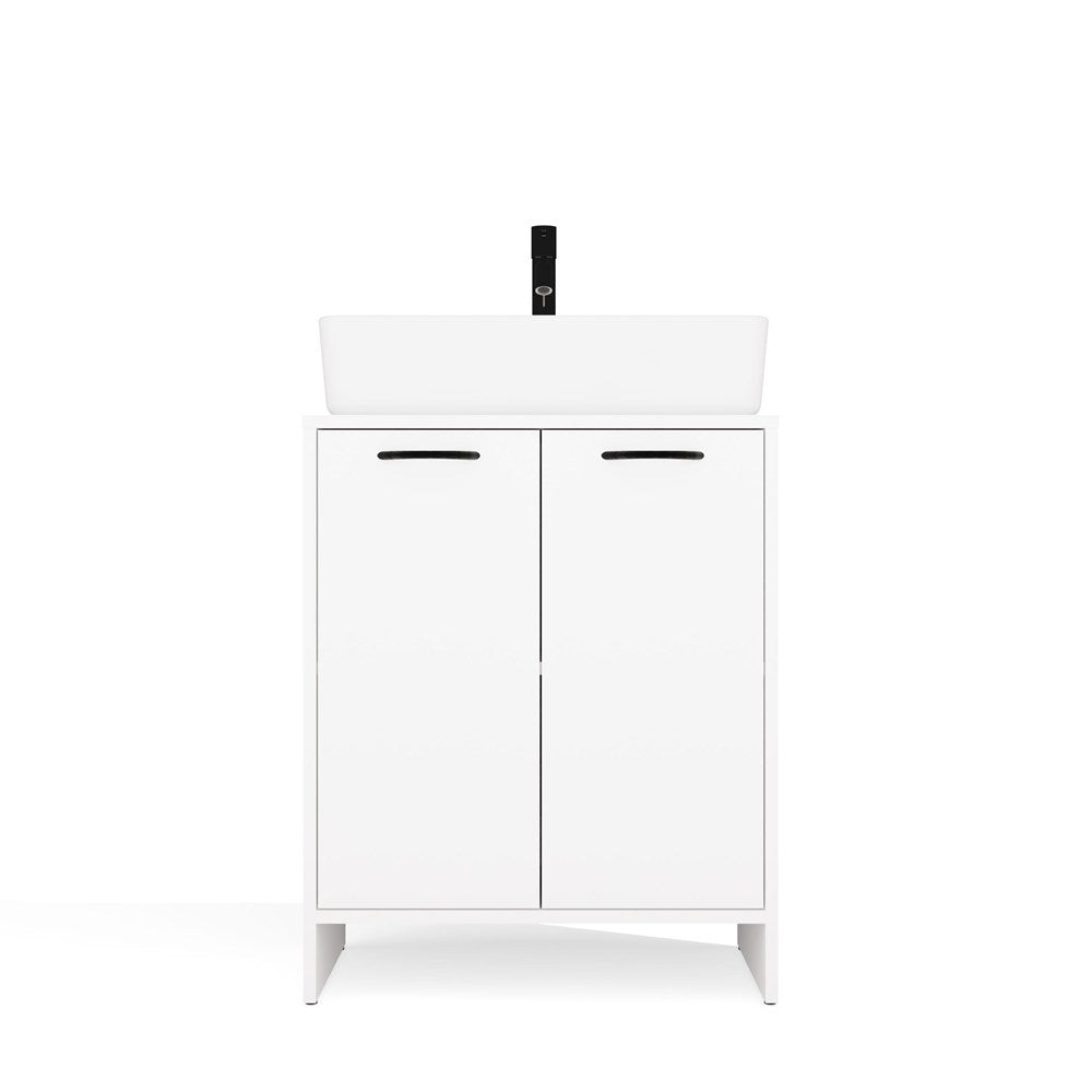 Underskab til vask, Bredde: 60 cm Højde: 74 cm Dybde: 40 cm, hvid