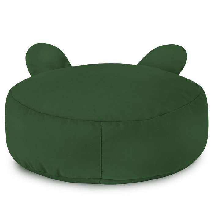 Round Footstool Pouffe Teddy Kids - Soft Velvet