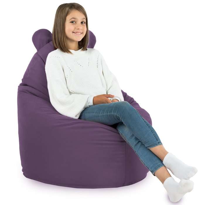 Teddy Kids Bean Bag Chair - Soft Velvet
