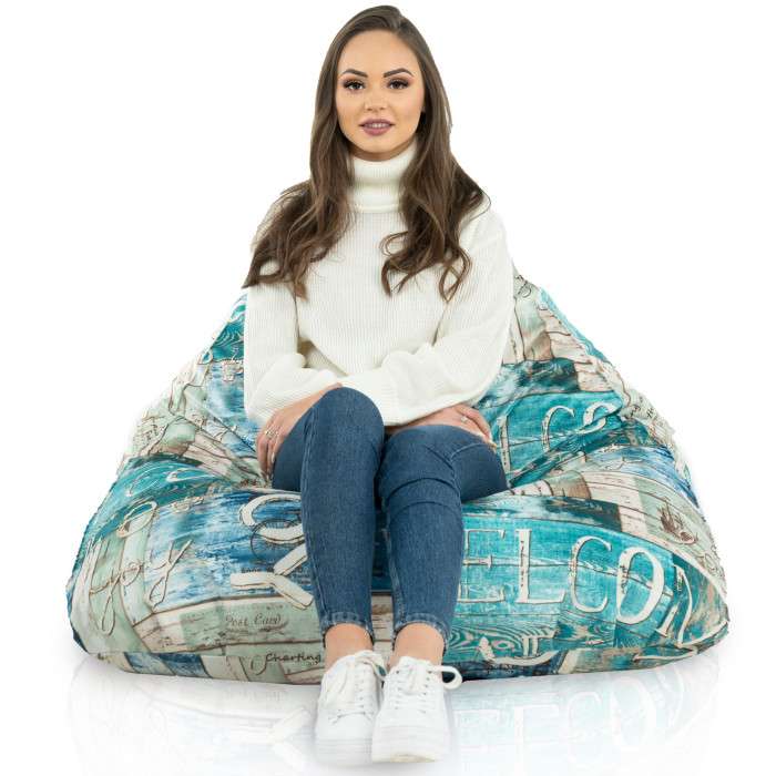 Bermuda XL Floor Seat Bean bag - Premium Printed Fabric