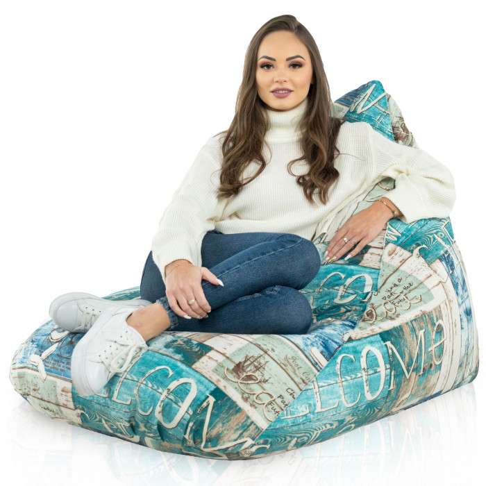 Bermuda XL Floor Seat Bean bag - Premium Printed Fabric