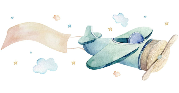 Børneseng LUK 160x80 med skuffe - Airplane