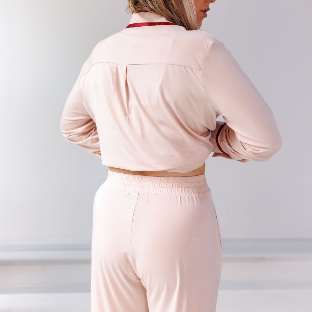 TENCEL™ Pyjamassæt Lang Dames Powder Peach