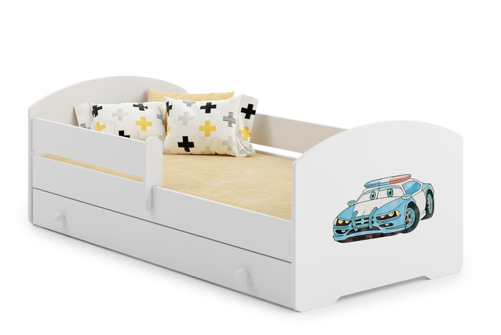 Børneseng Luk 140x70 med skuffe - Police