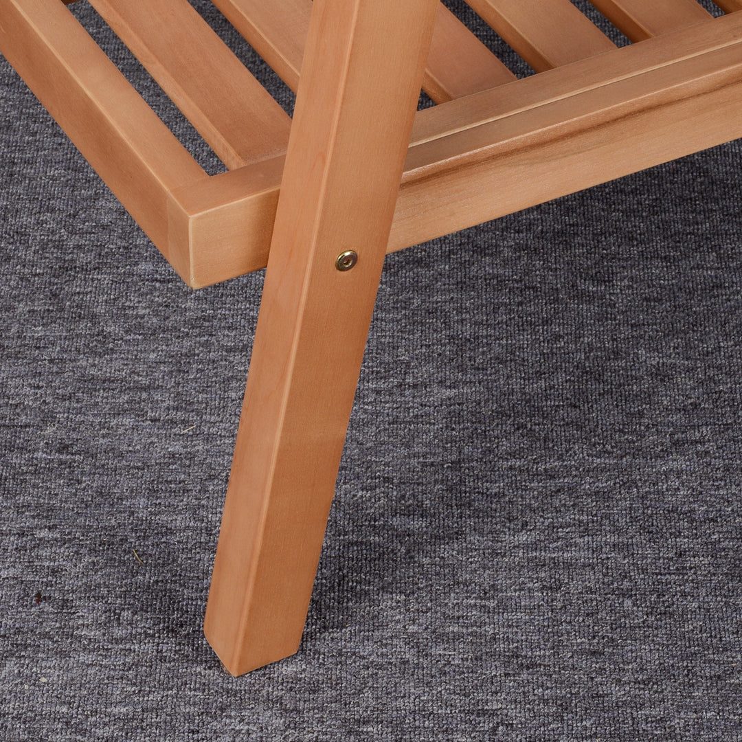 Sæt med 2 havestole med hynder, havestolsæt, havestol lavet af poppeltræ, havemøbler, træstol, balkonstol, terrassestol, brun + beige, 66 x 77,5 x 74,5 cm