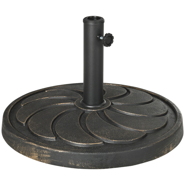 Parasolstativ/parasolholder, vejrbestandig, Ø53 x 33H cm, sort