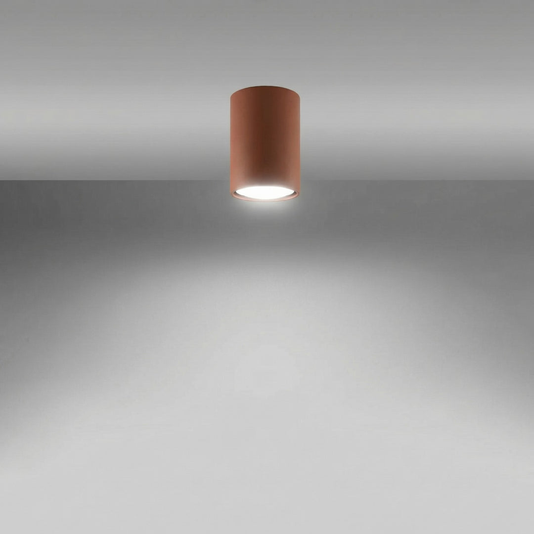 Loftlampe LAGOS 10 rød okker