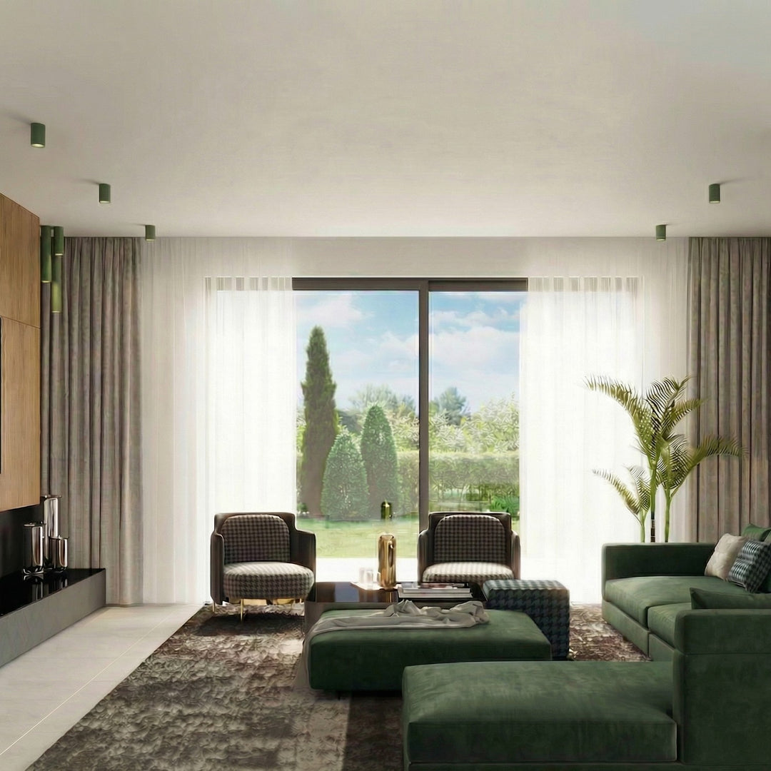 Loftlampe LAGOS 10 olivengrøn