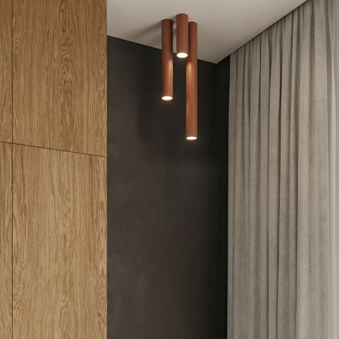 Loftlampe LAGOS 20 rød okker