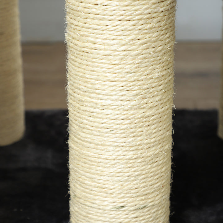 Hundetrappe 4 trin 59 cm høje kæledyrstrapper til katte og hunde hunderampe kattetrappe indstigningshjælp til seng, sofa, legeplads grå